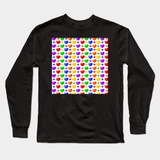 Valentine's Day Pattern - Love is love - LGBT Long Sleeve T-Shirt